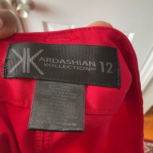 Perfect red Slack high waisted pleated size 12